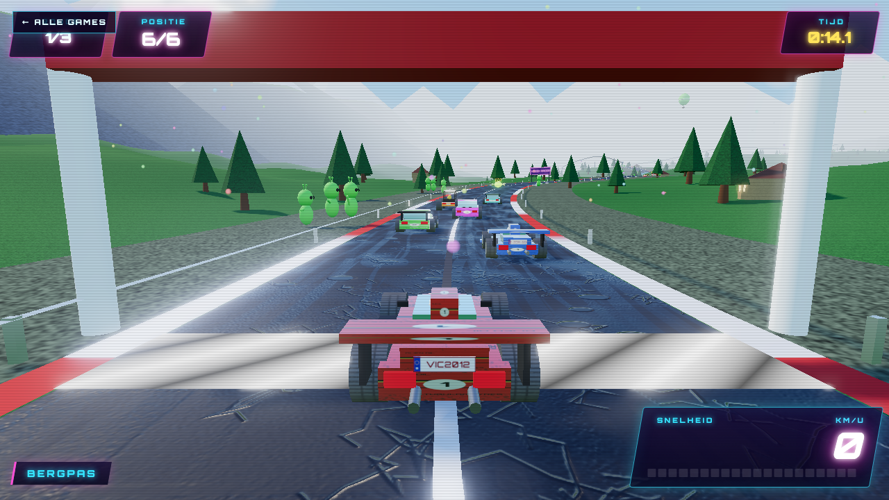 Vireek Racer op het startscherm