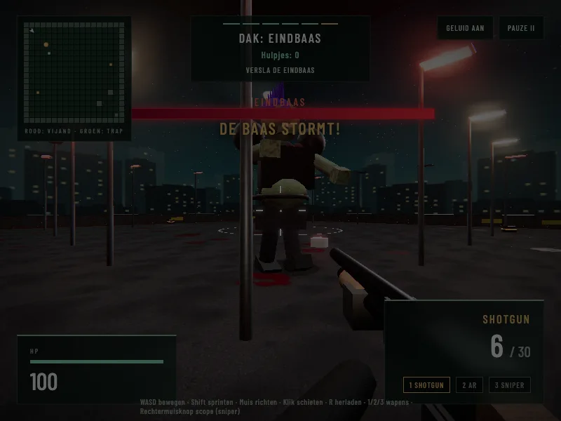 Zombie Tower tijdens een missie in de toren
